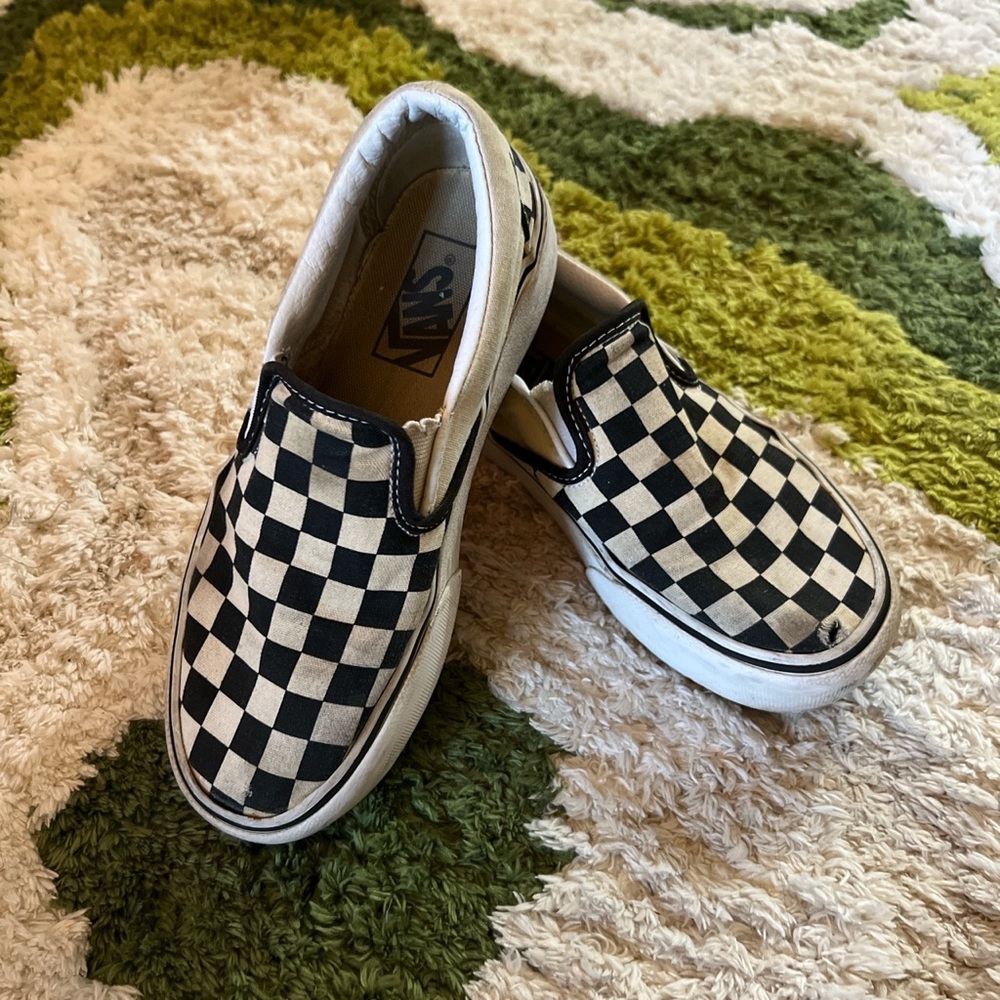 Platform Checkered Vans